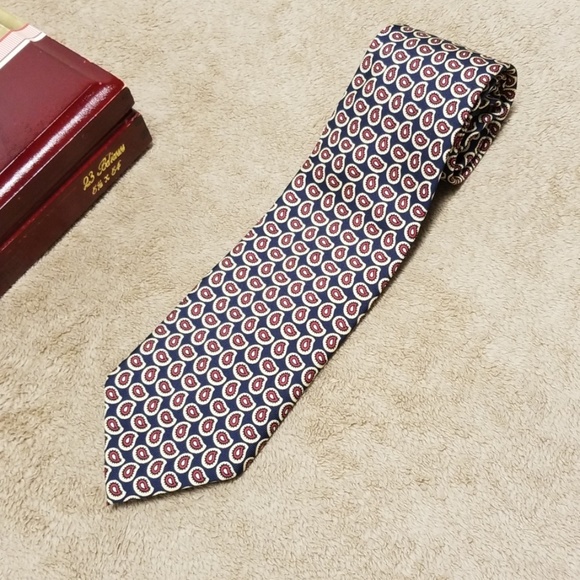 POLO mens Hand made 100% silk neck tie - Picture 4 of 6